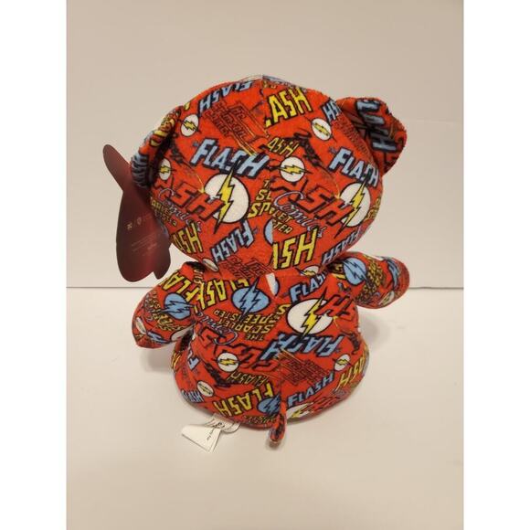 Six Flags DC Comics Flash Bear 10" Seated NWT - Picture 3 of 10